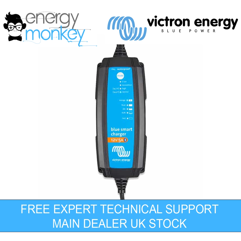 Victron Blue Smart IP65 Charger 12/15(1) 230V CEE 7/16 (BPC121531034R) - BLUETOOTH