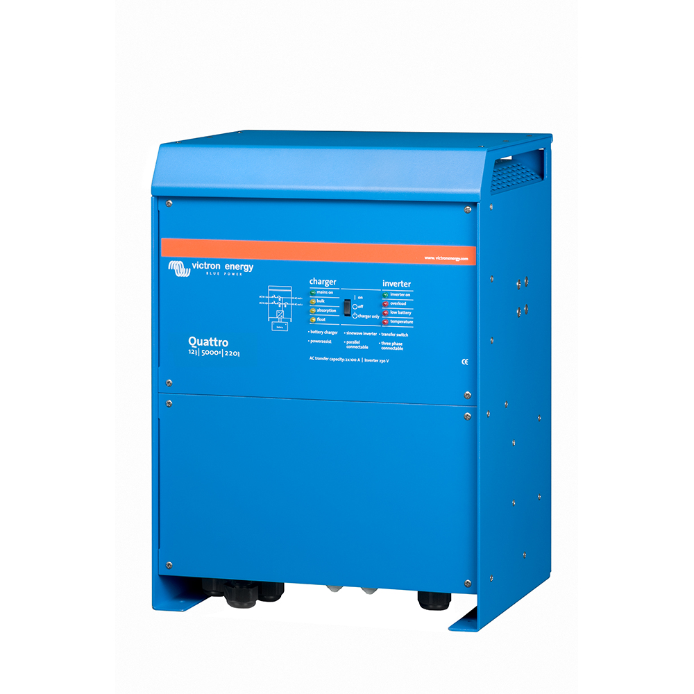 Quattro 12V 5000VA Inverter Charger QUA125020000 left view