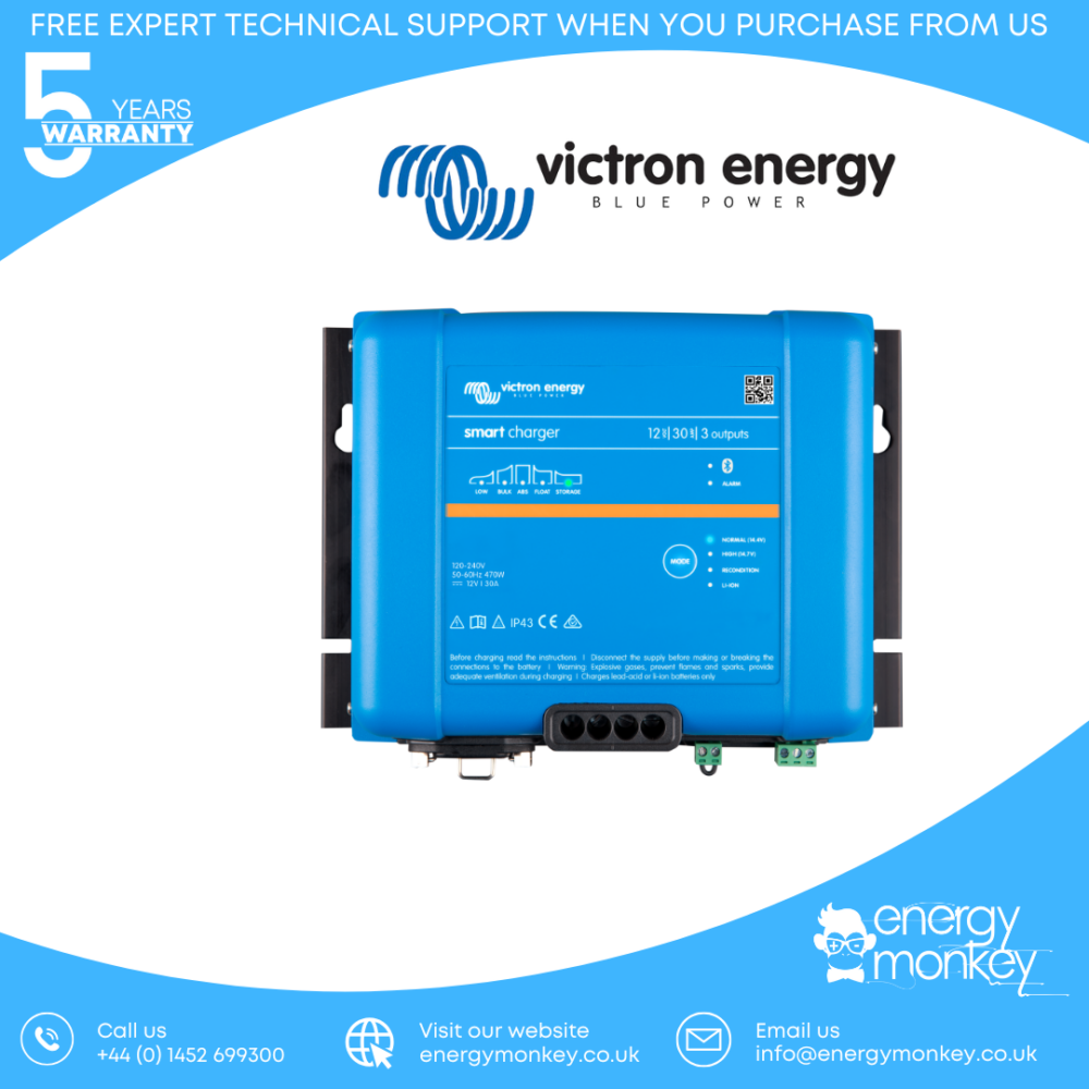 Victron Phoenix Smart IP43 Charger 12/30(3) 230V (PSC123053085)