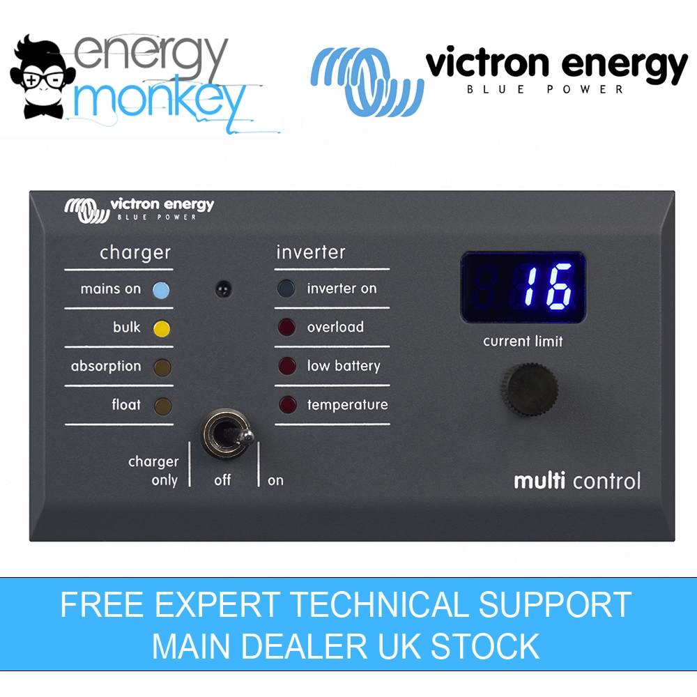 Victron Digital Multi Control 200/200A GX (Right Angle RJ45) (DMC000200010R)
