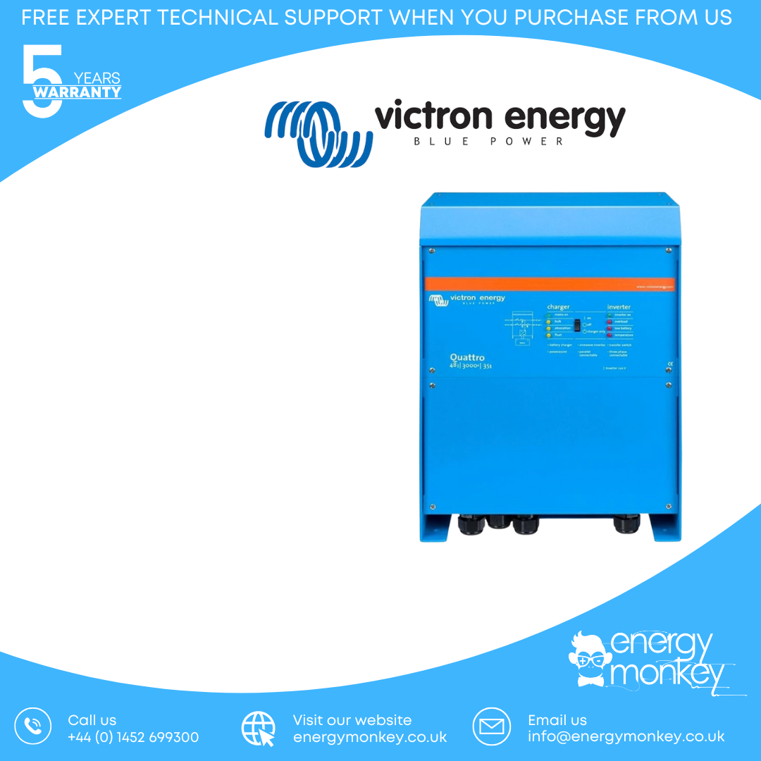 Victron Quattro 48/3000/35-50/50 120V VE.Bus (QUA483021100)