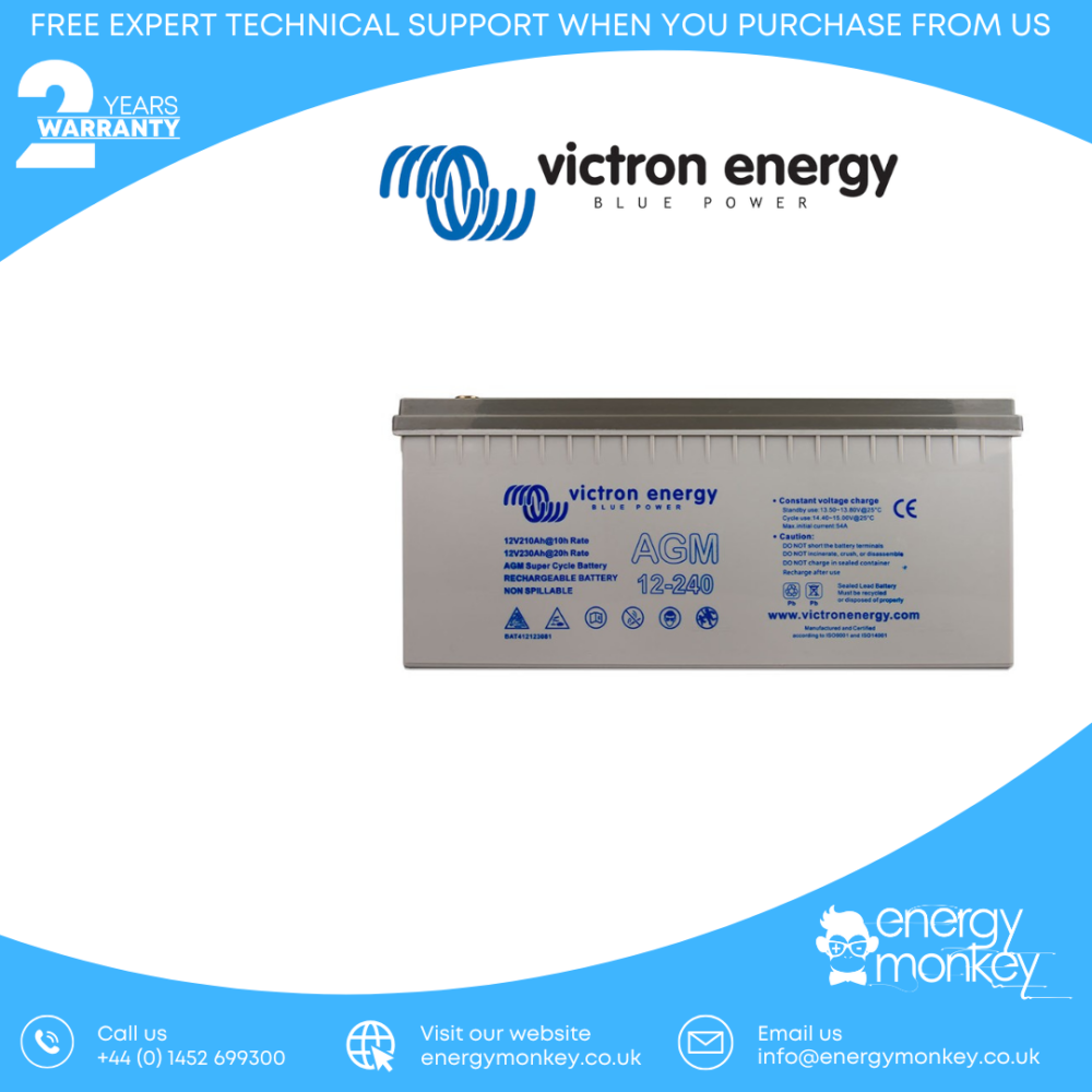 Victron 12V/240Ah AGM Deep Cycle Batt. (M8)