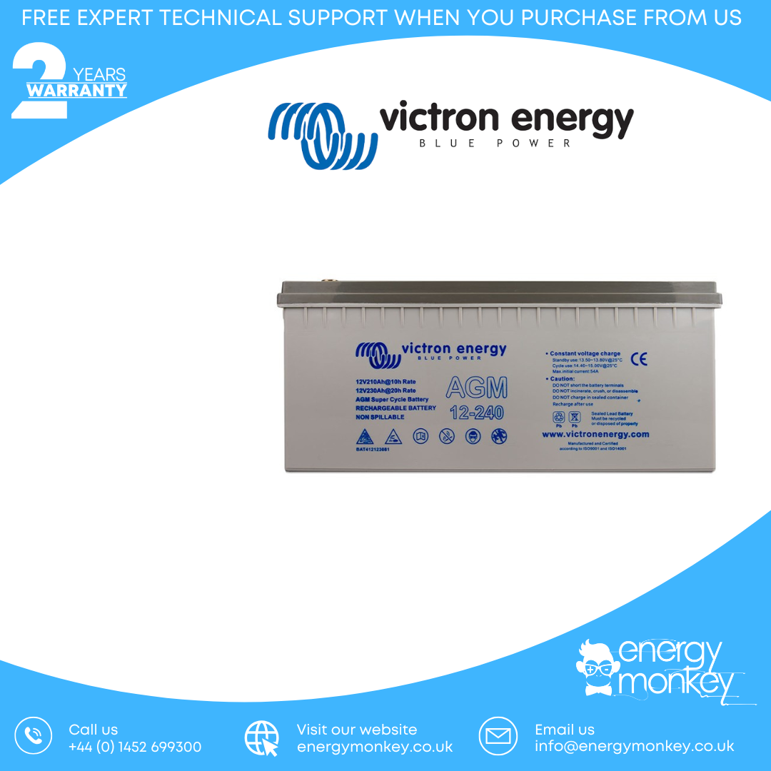 Victron 12V/240Ah AGM Deep Cycle Batt. (M8)