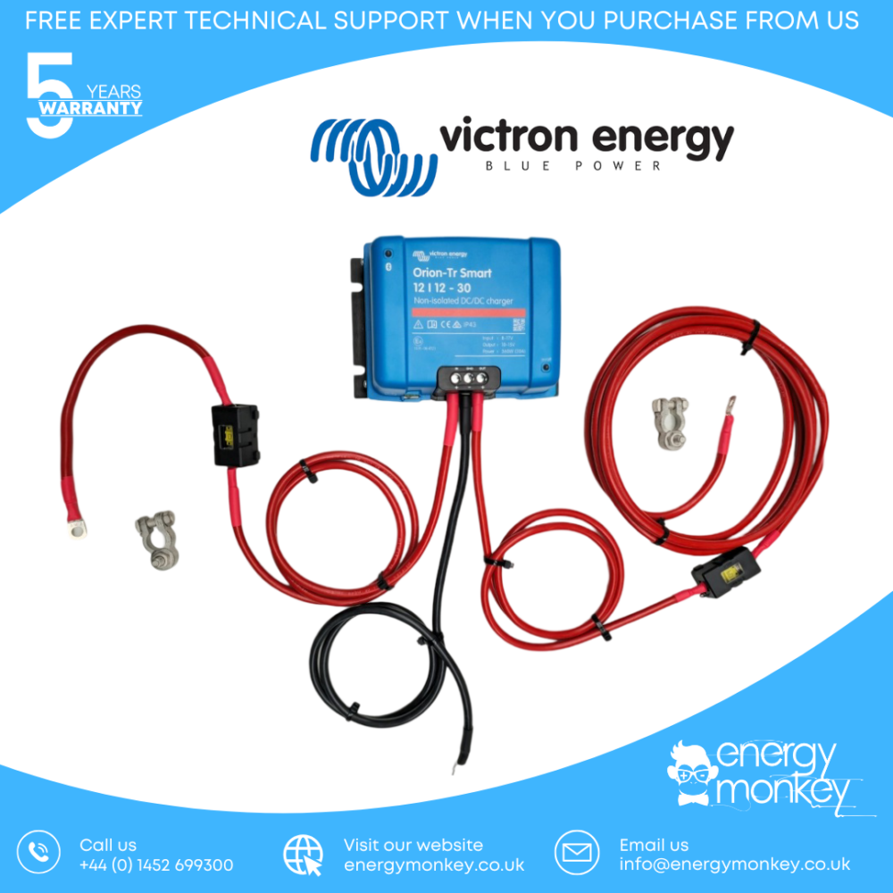 Victron Orion TR Smart 12/12-30A DC-DC Charger with Pre Crimped Leads