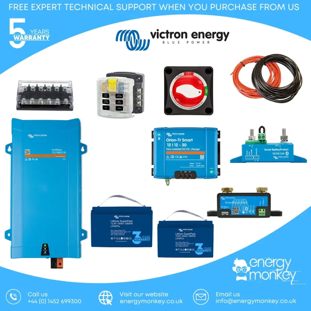 Camper Basic+ Electrics 12v 1.6kVA Lithium SuperPack
