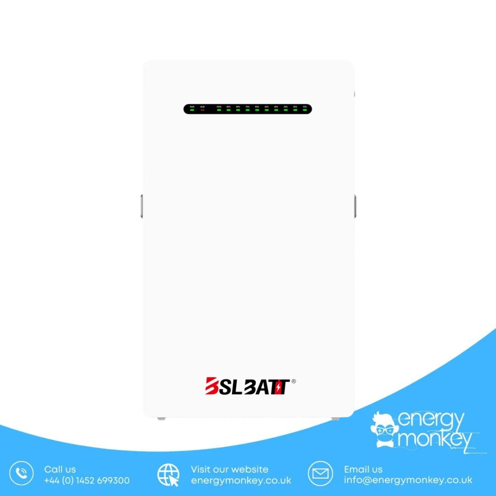 Alternative view of B-LFP48-200PW Wall-Mounted Battery – 51.2V 10.24kWh