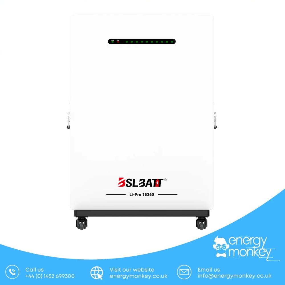 Alternative view of LI-PRO 15360 Wall-Mounted Battery – 51.2V 15.36kWh