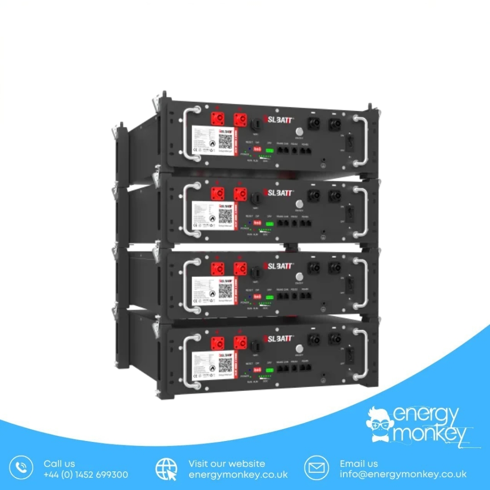 Alternative view of B-LFP48-100E 3U | 51.2V 5.12kWh Server Rack Battery