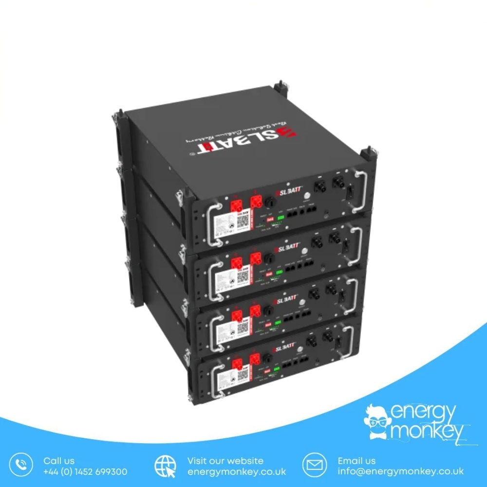 B-LFP48-100E 3U | 51.2V 5.12kWh Server Rack Battery - Image 3