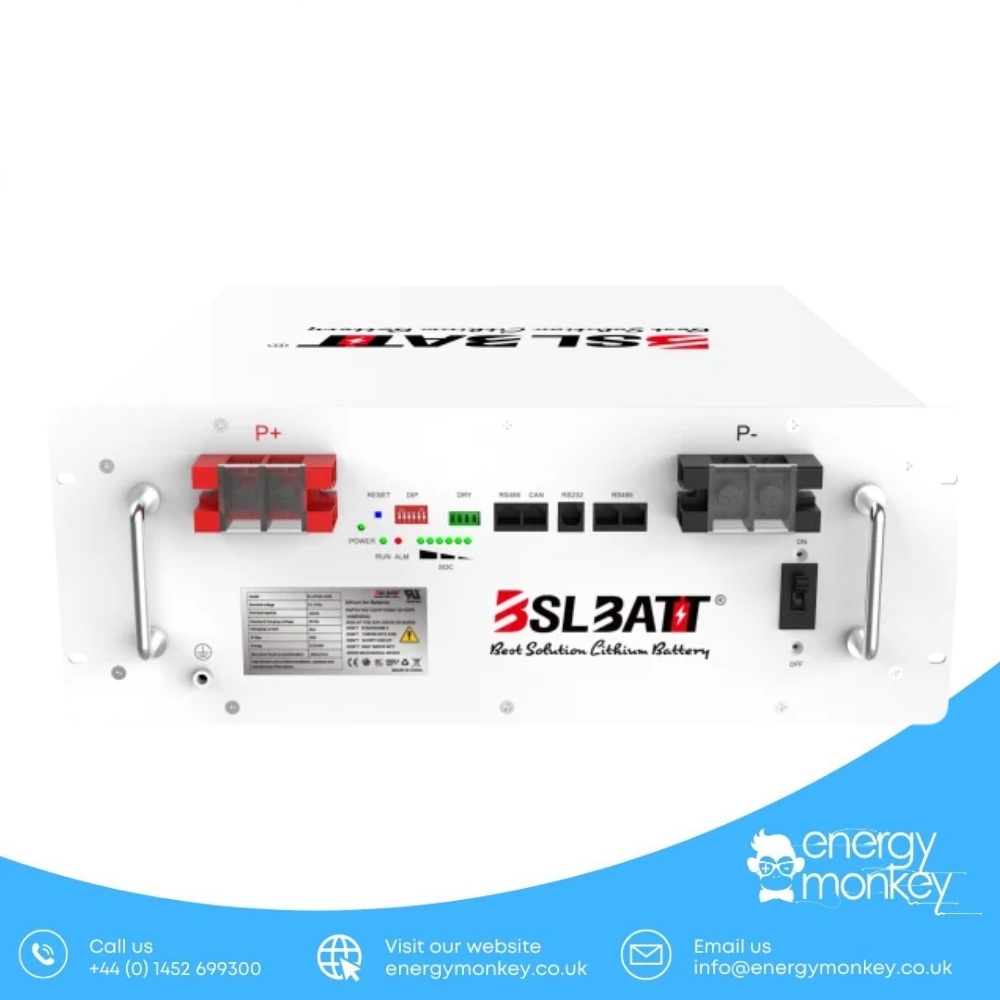 B-LFP48-100E 4U Server Rack Battery 51.2V 5.12kWh Lithium Energy Storage - Image 4