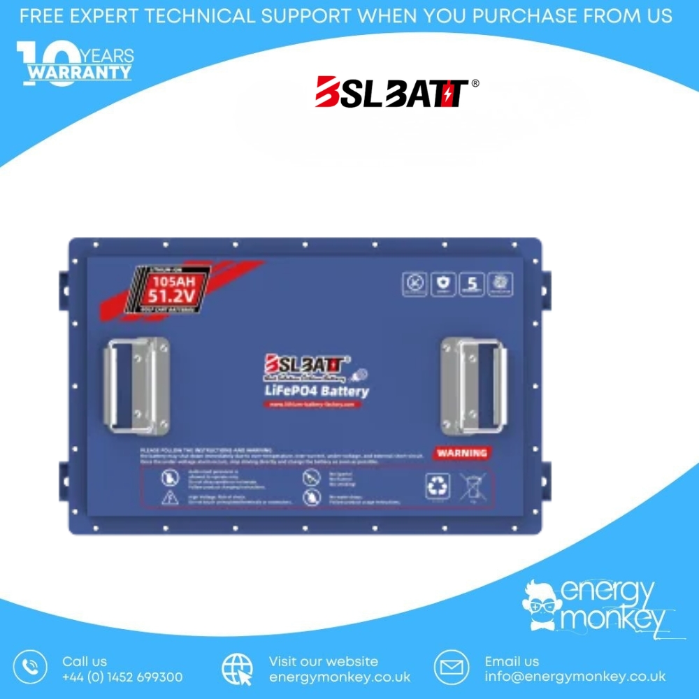 Alternative view of 48V 105Ah Lithium Golf Cart Battery – B-LFP-48-105GC