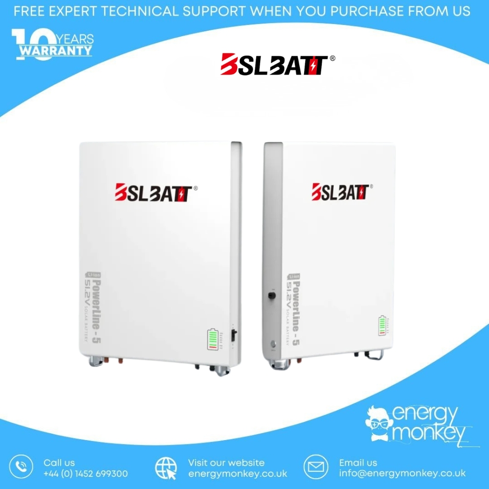Powerline-5 Wall-Mounted Battery – 51.2V 5.12kWh
