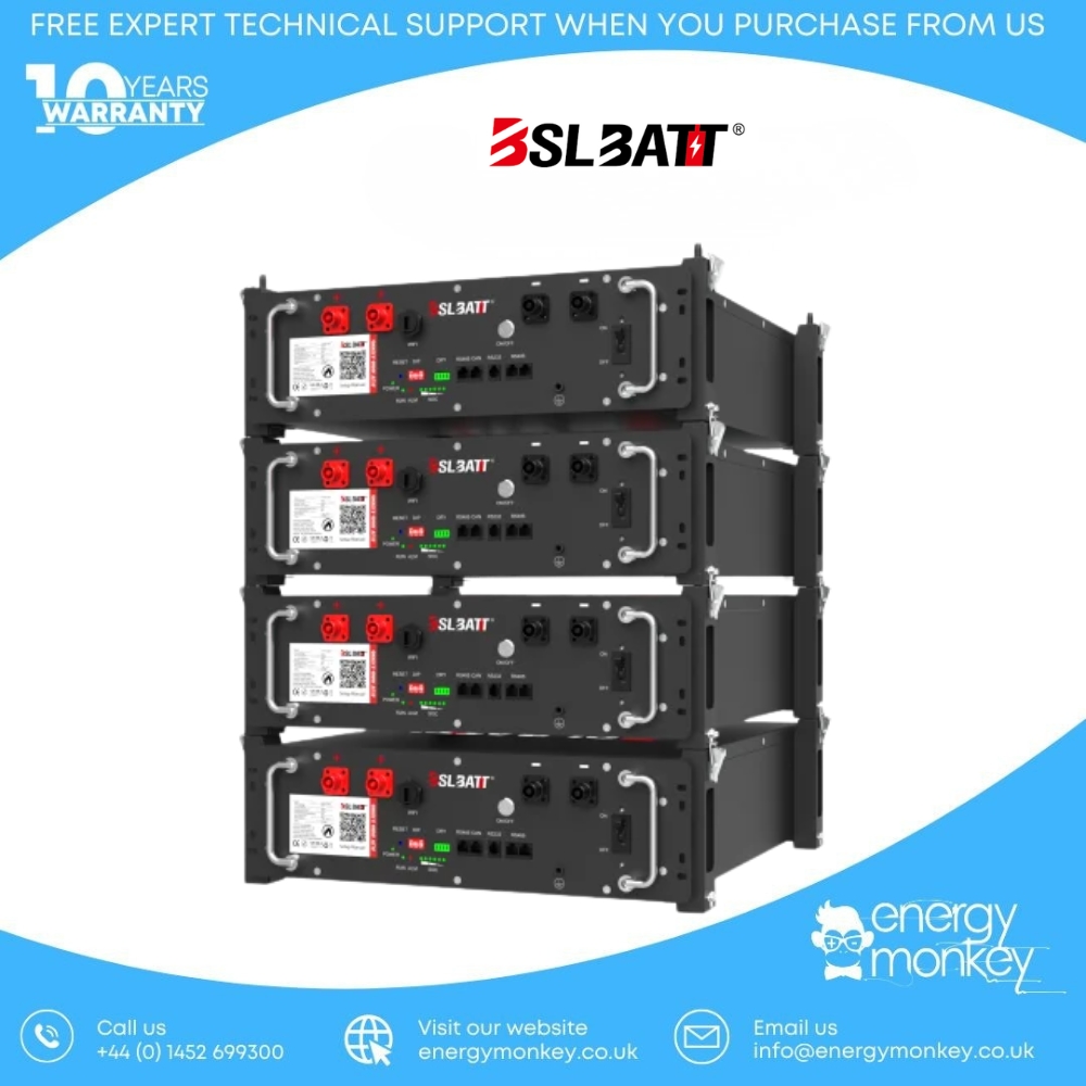 B-LFP48-100E 3U | 51.2V 5.12kWh Server Rack Battery